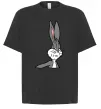 Футболка Оверсайз Bugs Bunny meme Черный фото