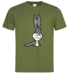 Мужская футболка Bugs Bunny meme Оливковый фото