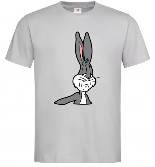 Мужская футболка Bugs Bunny meme Серый фото