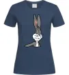 Женская футболка Bugs Bunny meme Темно-синий фото
