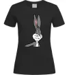Женская футболка Bugs Bunny meme Черный фото