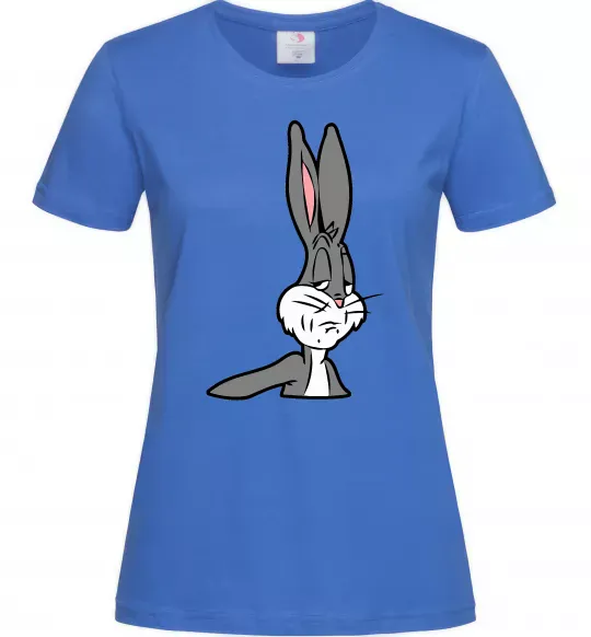 Женская футболка Bugs Bunny meme Ярко-синий фото