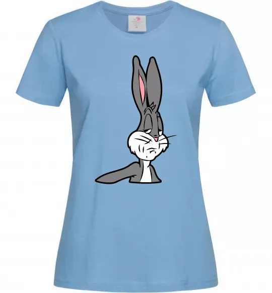 Женская футболка Bugs Bunny meme Голубой фото