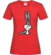 Женская футболка Bugs Bunny meme Красный фото