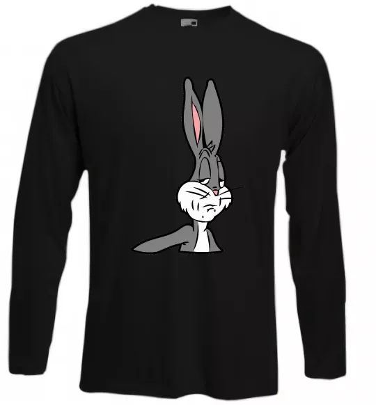 Лонгслив Bugs Bunny meme Черный фото