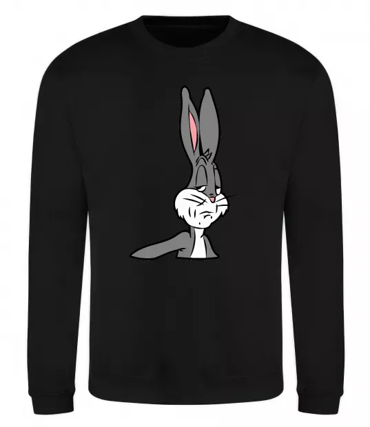 Свитшот Bugs Bunny meme Черный фото