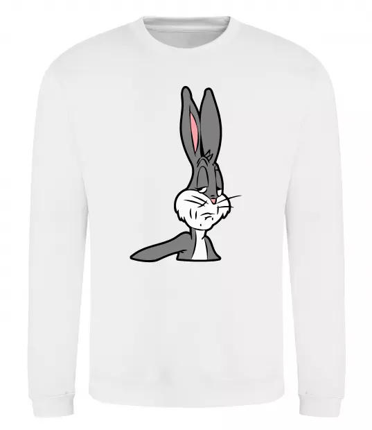 Свитшот Bugs Bunny meme Белый фото