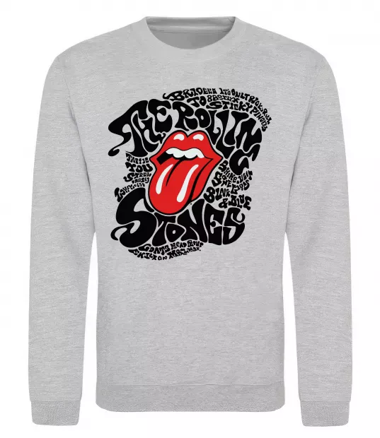 Свитшот The Rolling Stones song Серый меланж фото