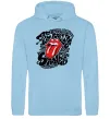 Женская толстовка (худи) The Rolling Stones song Голубой фото