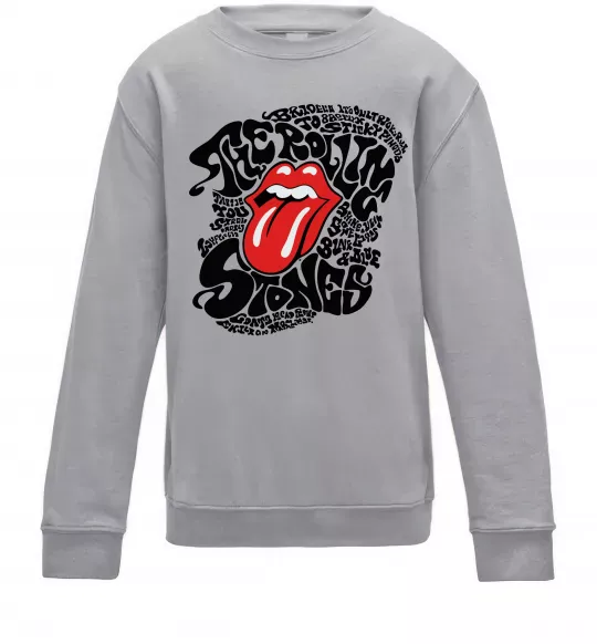 Детский Свитшот The Rolling Stones song Серый меланж фото