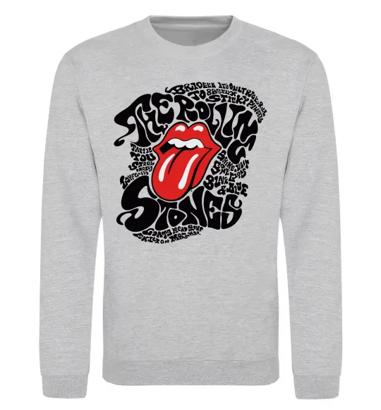 Свитшот The Rolling Stones song Серый меланж фото