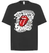 Футболка Оверсайз The Rolling Stones song Черный фото