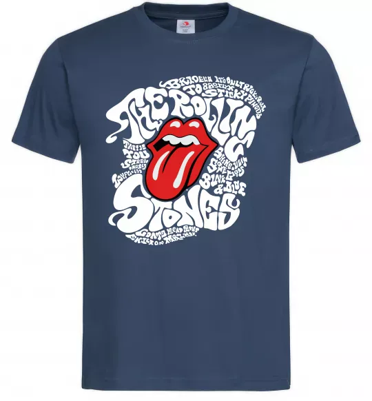 Мужская футболка The Rolling Stones song Темно-синий фото