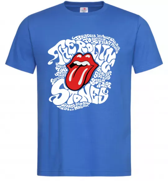 Мужская футболка The Rolling Stones song Ярко-синий фото