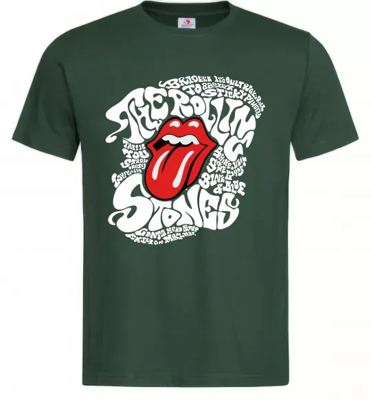 Мужская футболка The Rolling Stones song Темно-зеленый фото