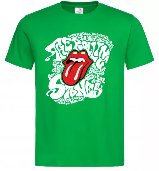 Мужская футболка The Rolling Stones song Зеленый фото