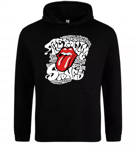 Мужская толстовка (худи) The Rolling Stones song Черный фото