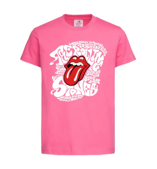 Детская футболка The Rolling Stones song Ярко-розовый фото