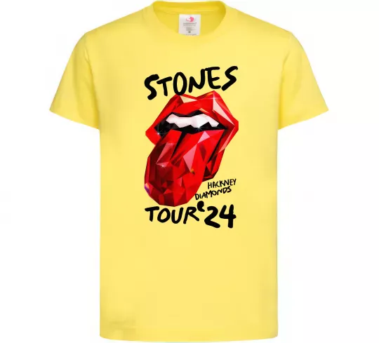 Дитяча футболка Stones tour 24 Лимонний фото