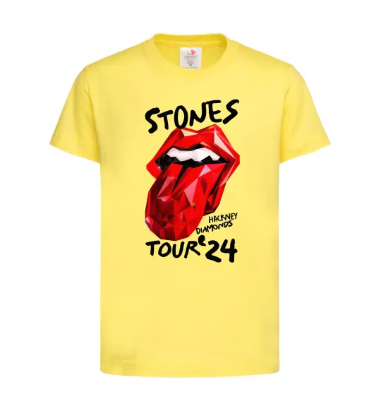 Дитяча футболка Stones tour 24 Лимонний фото
