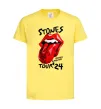 Дитяча футболка Stones tour 24 Лимонний фото