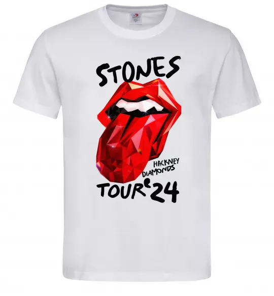 Мужская футболка Stones tour 24 Белый фото
