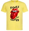 Мужская футболка Stones tour 24 Лимонный фото