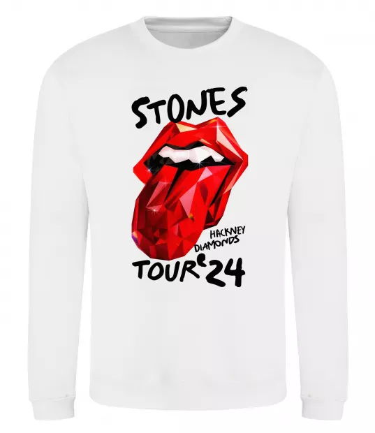 Світшот Stones tour 24 Білий фото