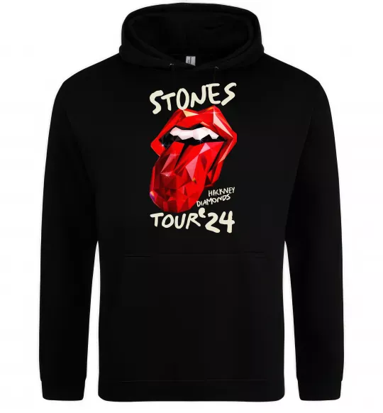 Мужская толстовка (худи) Stones tour 24 Черный фото