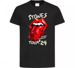 Детская футболка Stones tour 24 Черный фото