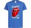 Дитяча футболка Stones tour 24 Яскраво-синій фото