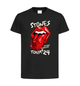 Детская футболка Stones tour 24 Черный фото