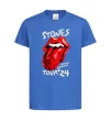 Дитяча футболка Stones tour 24 Яскраво-синій фото