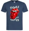 Мужская футболка Stones tour 24 Темно-синий фото