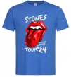 Мужская футболка Stones tour 24 Ярко-синий фото