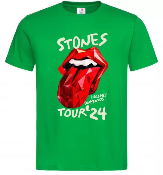 Мужская футболка Stones tour 24 Зеленый фото