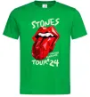 Мужская футболка Stones tour 24 Зеленый фото