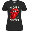 Женская футболка Stones tour 24 Черный фото