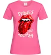 Женская футболка Stones tour 24 Ярко-розовый фото