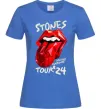 Женская футболка Stones tour 24 Ярко-синий фото
