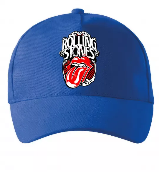 Кепка The Rolling Stones retro Ярко-синий фото