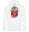 Мужская толстовка (худи) The Rolling Stones retro Белый фото