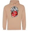 Женская толстовка (худи) The Rolling Stones retro Песочный фото