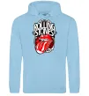 Жіноча толстовка (худі) The Rolling Stones retro Блакитний фото