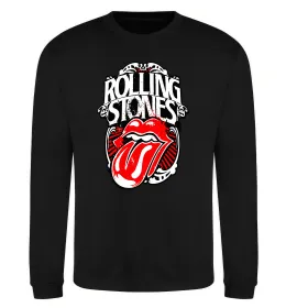 Світшот The Rolling Stones retro Чорний фото