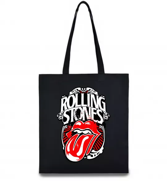 Еко-сумка The Rolling Stones retro Чорний фото