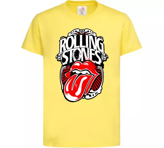 Детская футболка The Rolling Stones retro Лимонный фото