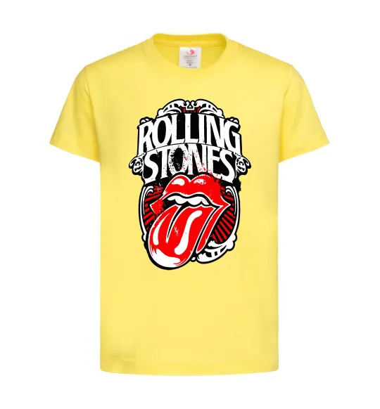 Дитяча футболка The Rolling Stones retro Лимонний фото