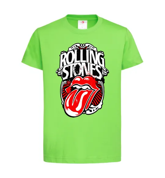 Дитяча футболка The Rolling Stones retro Лаймовий фото