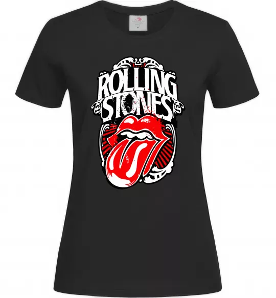 Жіноча футболка The Rolling Stones retro Чорний фото